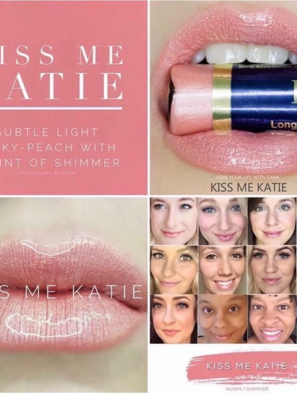 Lipsense by SeneGence Kiss Me Katie new never used full sized tube